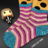 Hermione - self striping sock yarn with 20g mini skein